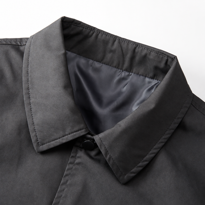 【予約販売商品】刺繍ロゴ コーチジャケット【TCツイル】 (Black)