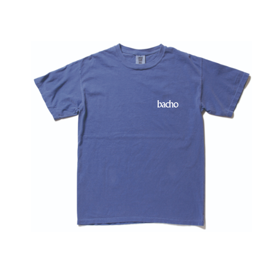 刺繍 Logo Garment Dye T-shirts(Blue)