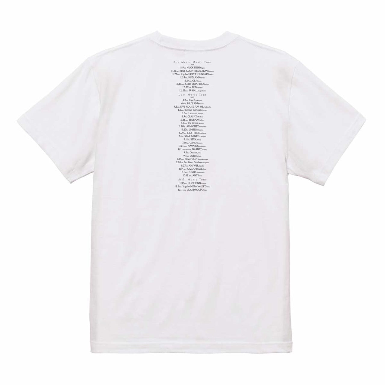 Still Music Tour T-shirt (White)