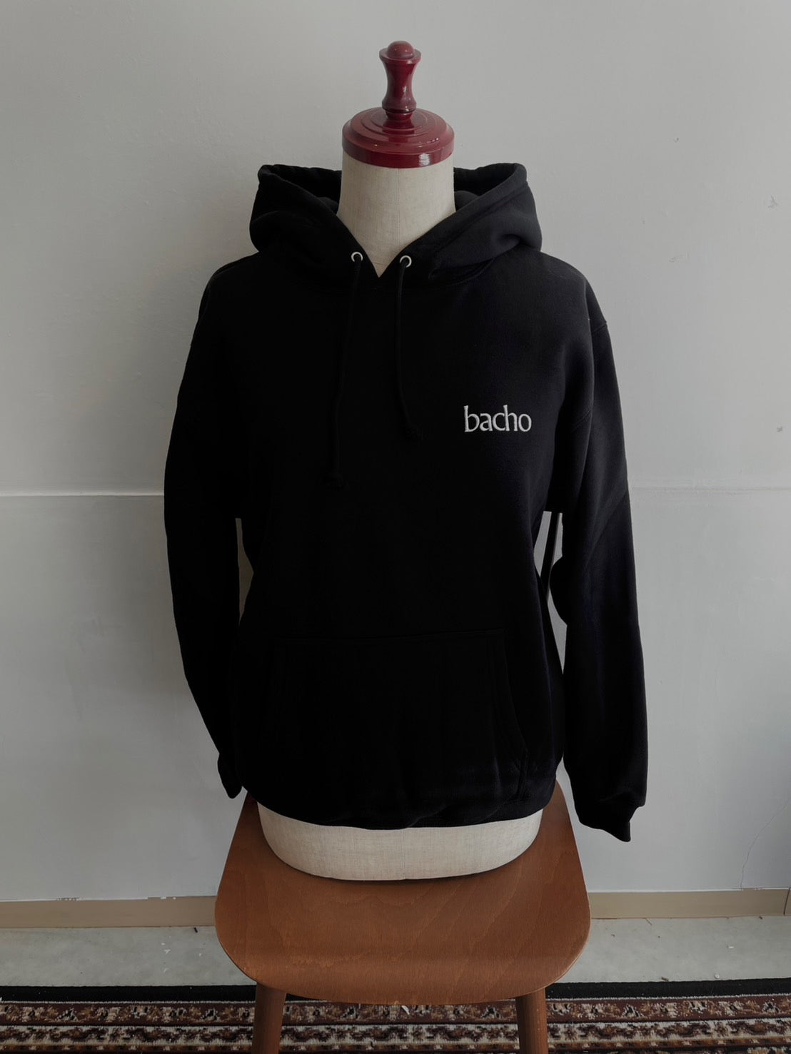 Embroidery Logo Hoodie (Black)