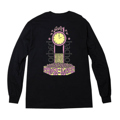 Clock Long Sleeve T-shirts(Black/Military Green/Maroon)