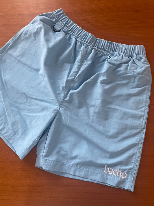 刺繍ロゴ Nylon Shorts 2026（light blue）
