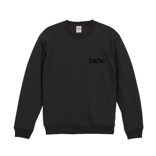 【予約販売商品】刺繍ロゴ Crewneck Sweat (Sumi / Ash)