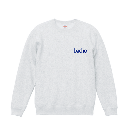 【予約販売商品】刺繍ロゴ Crewneck Sweat (Sumi / Ash)